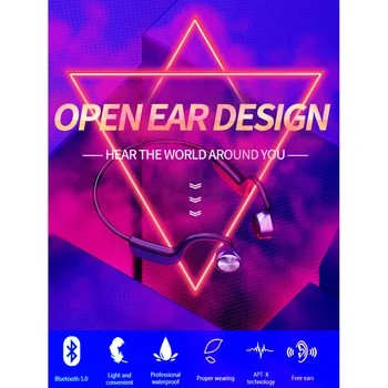 

Bone Conduction Wireless Earphone Outdoor Sport Waterproof Gaming Headphones