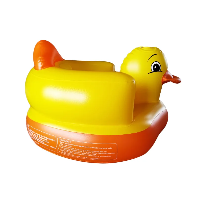 Baby Chair Seat Inflatable Chair PVC Kids Sofa Yellow Duck Portable Sofa Multifunctional Bathroom Baby Sofa Chair (9)