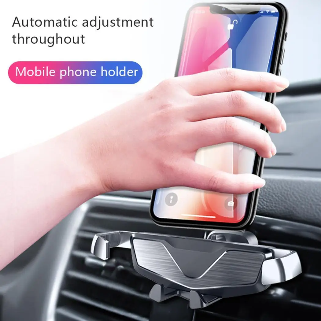 Гравитационный Автомобильный держатель для телефона в Автомобиле вентиляционное отверстие крепление без магнитного мобильного телефона держатель для навигатора для iPhone 11pro Xiaomi