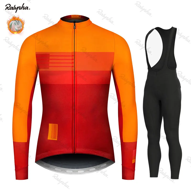 Велокофты Pro Team Ralvpha зимняя флисовая одежда для велоспорта MTB велошорты комбинезон комплект Ropa Ciclismo триатлон комплект - Цвет: 2