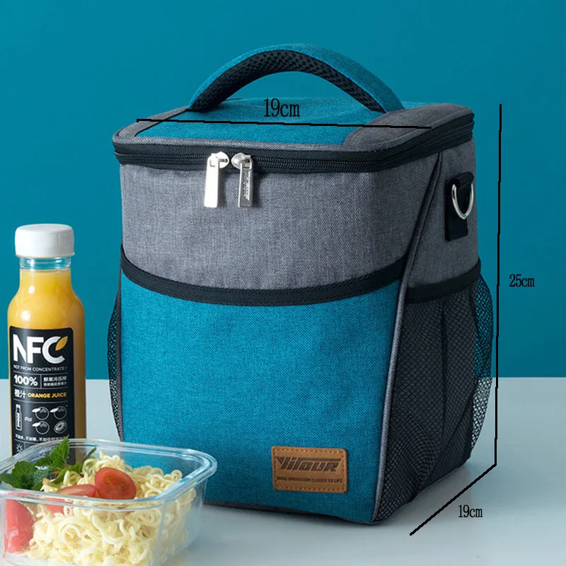 Большая теплоизоляционная сумка-холодильник, сумка для обеда, для пикника, Bento Box, упаковка для хранения свежего льда, контейнер для хранения пищевых фруктов - Цвет: 1