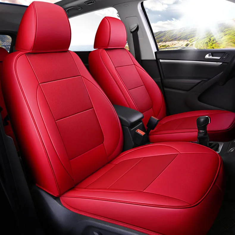 Custom Car Seat Covers Leather For Auto Volkswagen Tiguan Car Seat