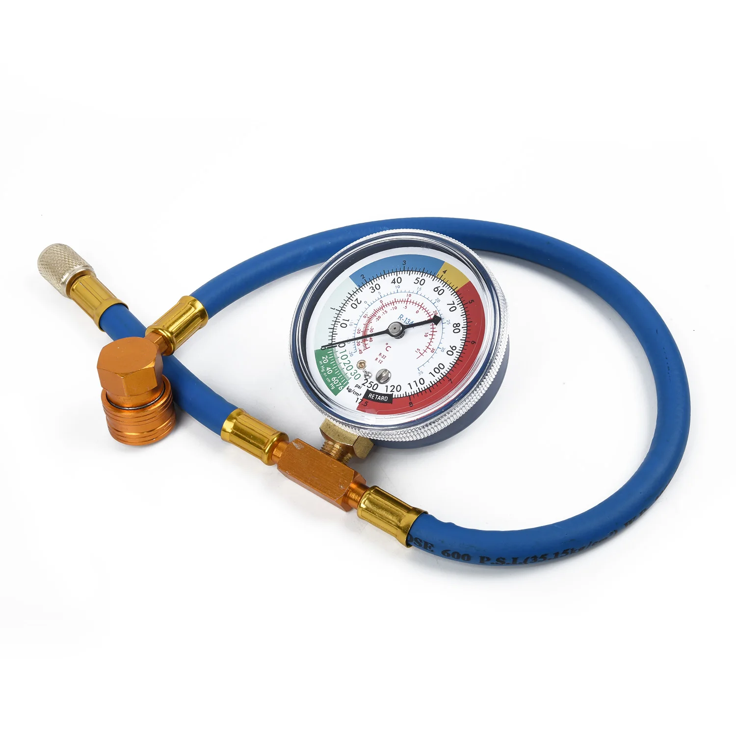 1 шт. R134A R12Plastic металл 60 см шланг автомобильный синий кондиционер хладагент перезарядка измерительный комплект газового манометра оборудование