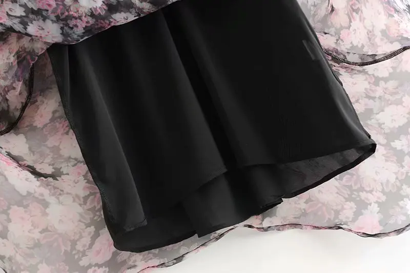 Faye baby doll/платье для женщин; Новинка года; модное мини-платье феи с короткими пышными рукавами и принтом с подкладкой; женские платья; Прямая поставка