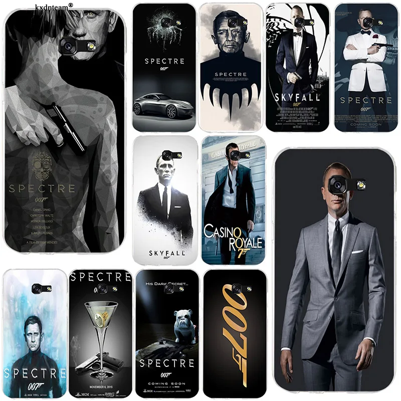 007 Skyfall Spectre James Bond мягкие чехлы для телефонов samsung Galaxy Note 2 3 4 5 8 S2 S3 S4 S5 Mini S6 S7 S8 S9 Edge Plus