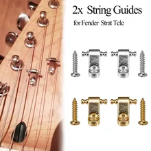 

2Pcs Electric Guitar Roller String Trees String Retainer Mounting Guitar Tree Guide With Screws For Fenders Strat Tele ST TL