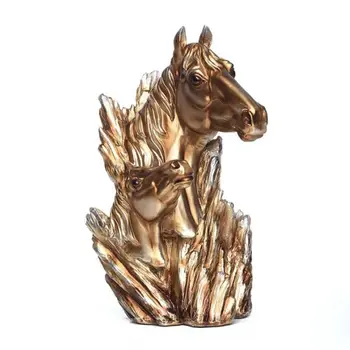 

Astract Horse Statue Sculpture Craft Figurine Home Decoration Accessories Drawing Room Office Sandstone Statue Decor Figurine