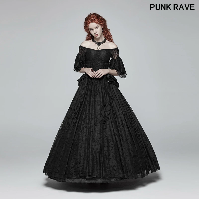 Black lace victorian dress Outlet
