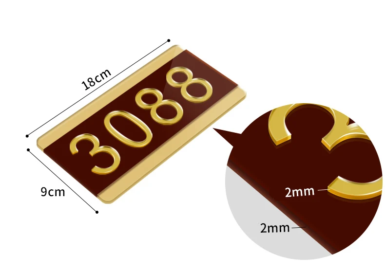 Aqumotic, Заказные дверные пластины, сделанные на заказ, акриловая крышка, номера дверей, именная табличка, номер комнаты, фиксатор, Квадратный держатель