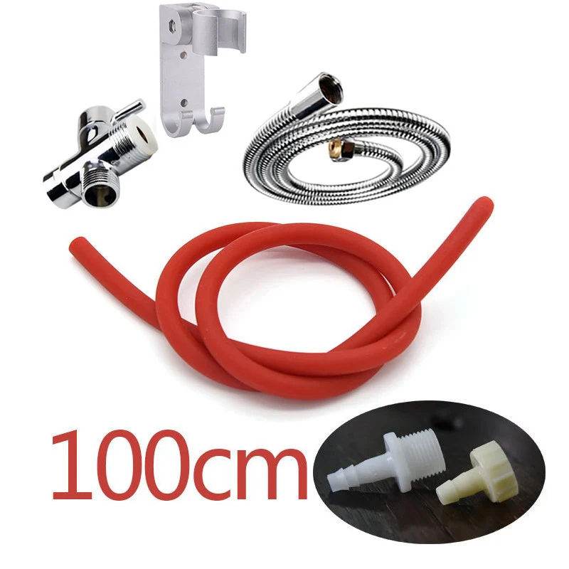 100 redset5 Wetips силиконовая клизма для чистки попки душ Lavado анальный Limpiador Ducha Klisma Lavativas Anales биде клизма Анальный Душ - Цвет: 100 redset5