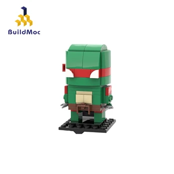

BuildMoc Mini Blocks Figure Cartoon MOC Michelangelo Raphael Elephant Building Blocks Bricks Assembly Toys Gift