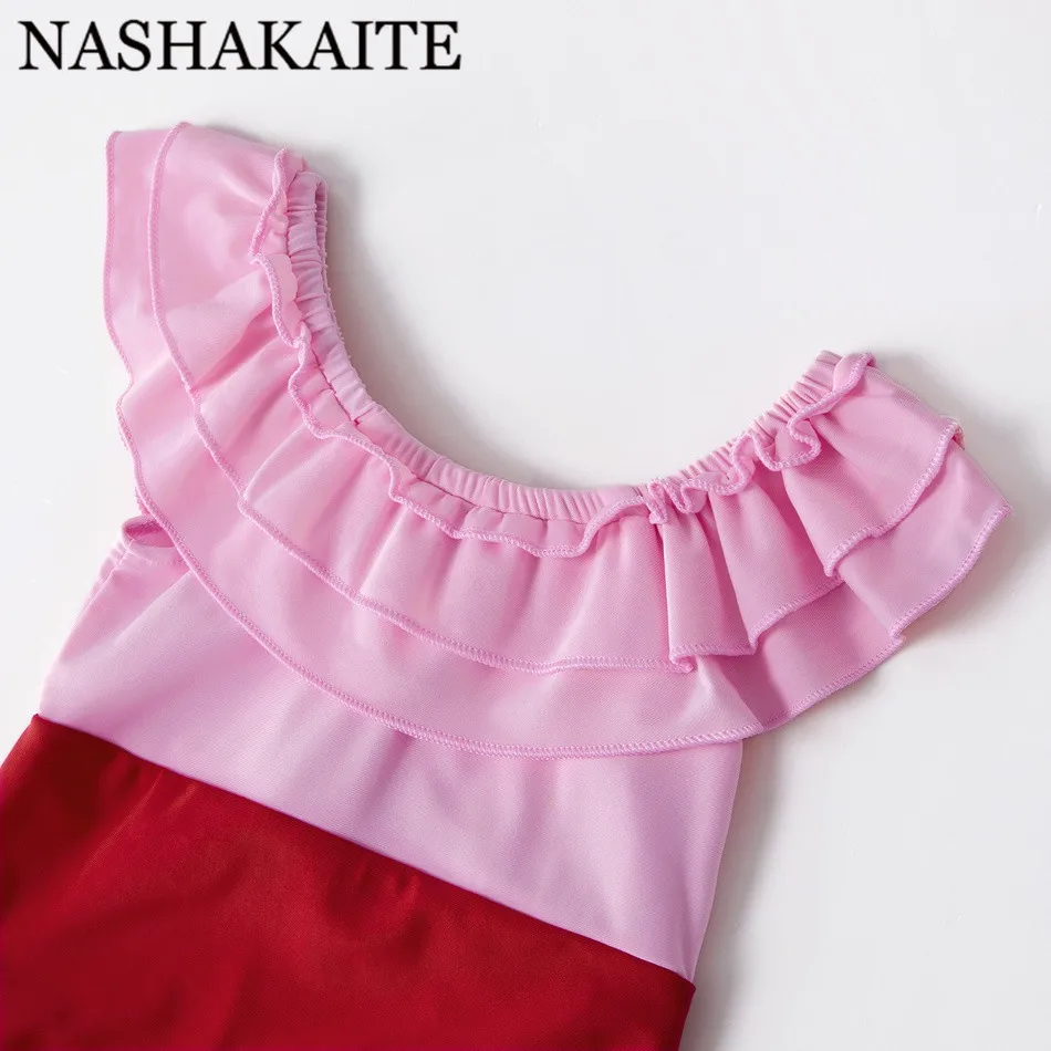 NASHAKAITE/семейный купальник в стиле пэчворк с оборками; одежда для купания для мамы и дочки; пляжная одежда для отдыха; женский купальный костюм; пляжная одежда для девочек