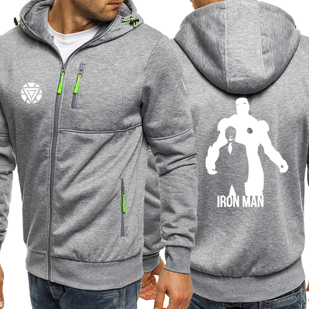 Iron Man Streetwear Men Hoodies Autumn 2019 Hot Sale The Avengers Hip Hip Jacket Zipper Fashion 2