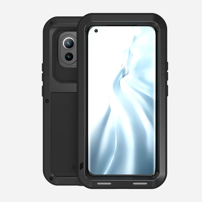 360 Armor Metal For xiaomi mi 11 case Cover silicone shockproof Coque Outdoor Fundas For xiomi Mi 11 Cases phone case