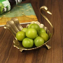 Brass Key Storage Tray Decorative Fruit Bowl High-end Luxury Soft Decorative Nordic American Style