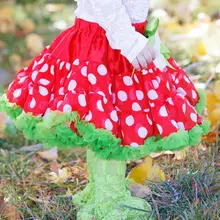 Рождественская юбка-пачка; Рождественский наряд для малышей; юбка-американка в горошек; юбки-пачки для маленьких девочек