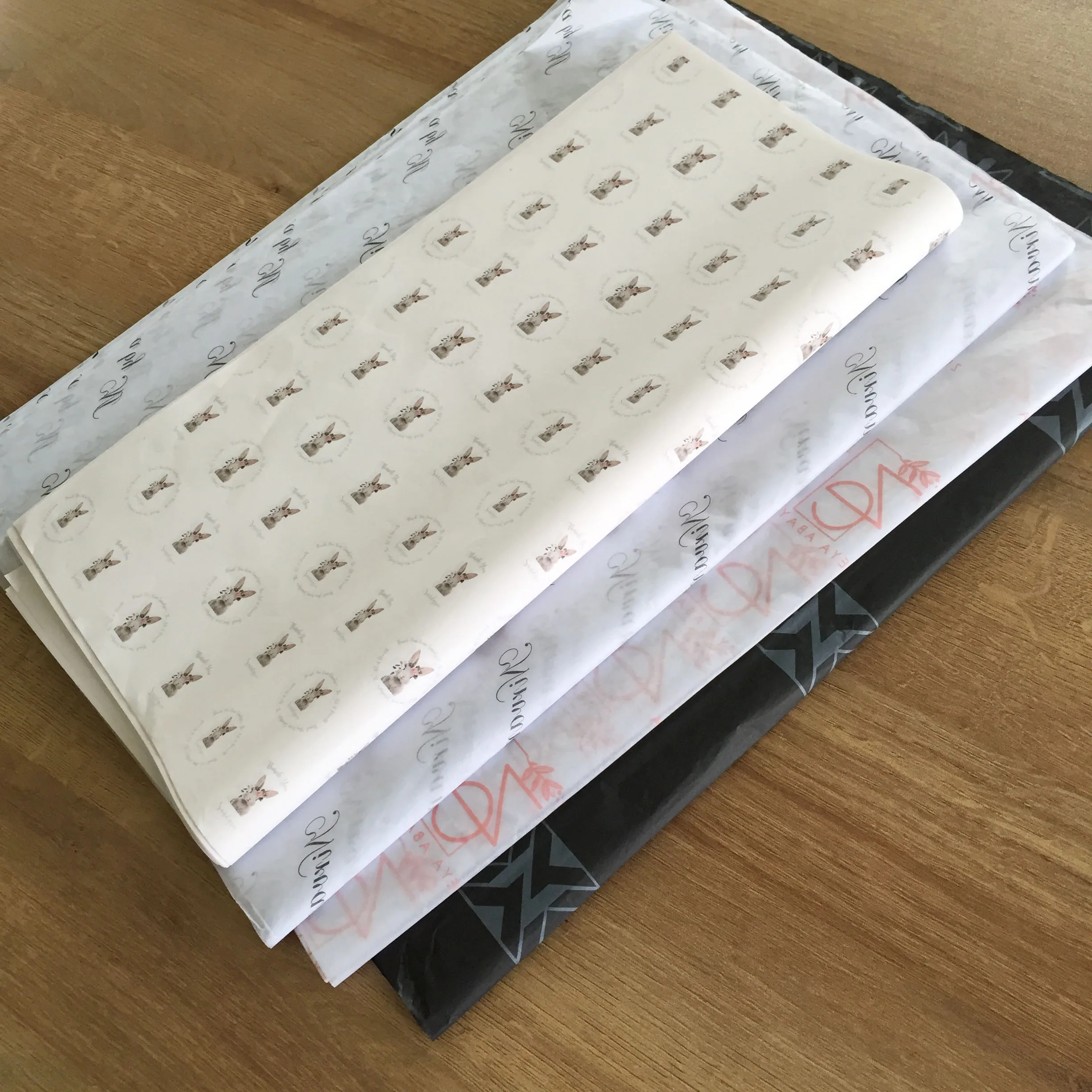 High Quality Custom Silk Paper Printed Logo Gift Wrapping Tissue Paper For Packaging