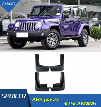 

For Jeep Wranler 2005-2017 Mudflaps Splash Guards Front With color and rear Mud Flap Mudguards Fender Modified special
