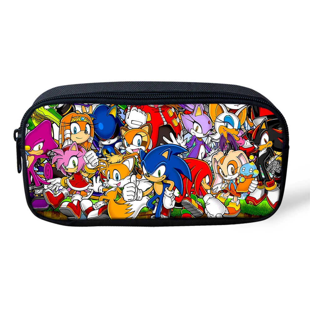 Sonic The Hedgehog, Студенческая сумка-карандаш для девочек и мальчиков-подростков, коробка для ручек и карандашей, детские школьные принадлежности, канцелярские принадлежности, коробка для хранения - Цвет: CDGX2080K