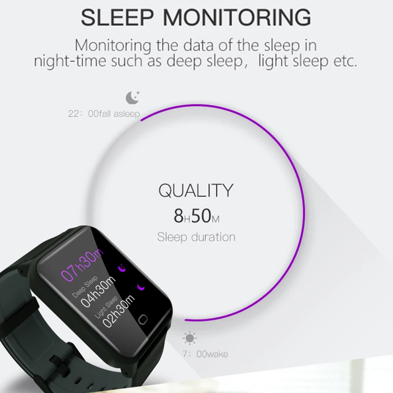 Смарт-часы GEJIAN для мужчин и женщин, монитор сердечного ритма и артериального давления, спортивные умные часы, водонепроницаемые цветные цифровые часы для Android IOS
