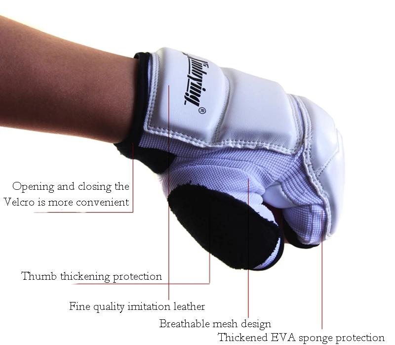 Boxing Half Fingers Adults Boxing GlovesKids Sandbag Training  Gloves SandaKarateMuay Thai Fitness Taekwondo Protector (16)