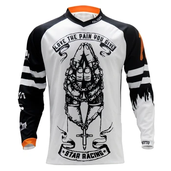 Jersey Enduro para Moto de descenso, camiseta de manga corta para motocicleta, MTB, camiseta de Motocross MX ATV, ropa de ciclismo para hombre BMX