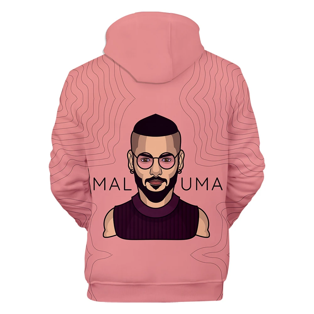 Maluma/Новое поступление, теплая толстовка с капюшоном, с 3D принтом, с длинными рукавами, для женщин, мужчин, детей, повседневная одежда с капюшоном