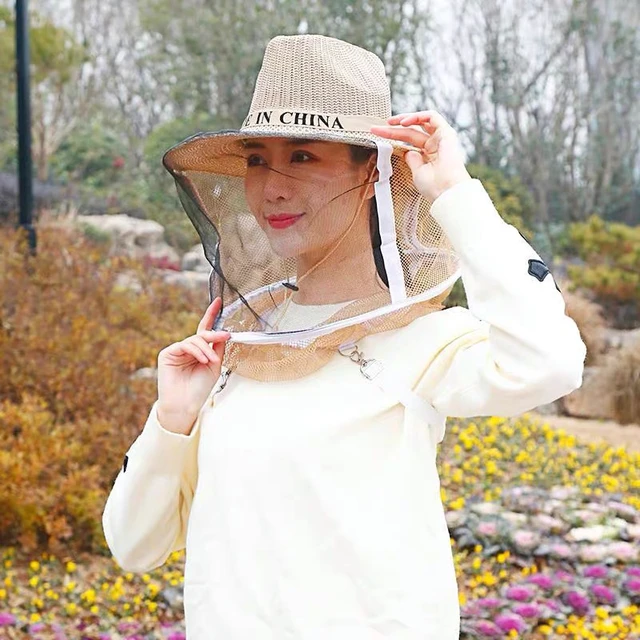 Beekeeper Anti Bee Hat Beehive Beekeeping Cowboy Hat Mosquito Bee Insect Net  Veil Head Face Protector Beekeeper Equipment - AliExpress