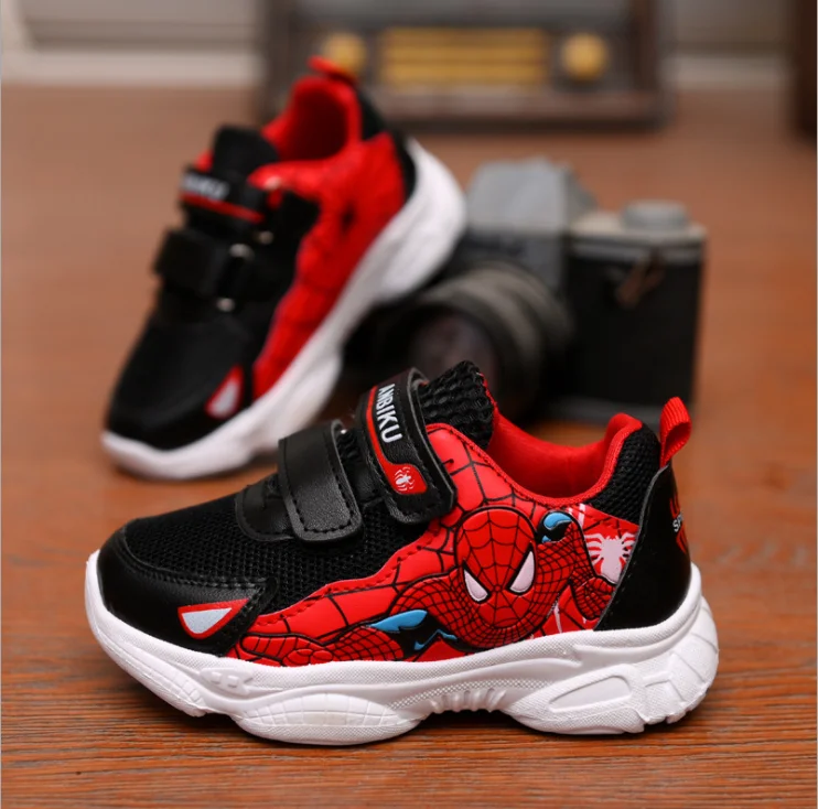 Zapatillas deportivas de Spiderman para niños y niñas, Tenis infantiles para caminar, Primavera