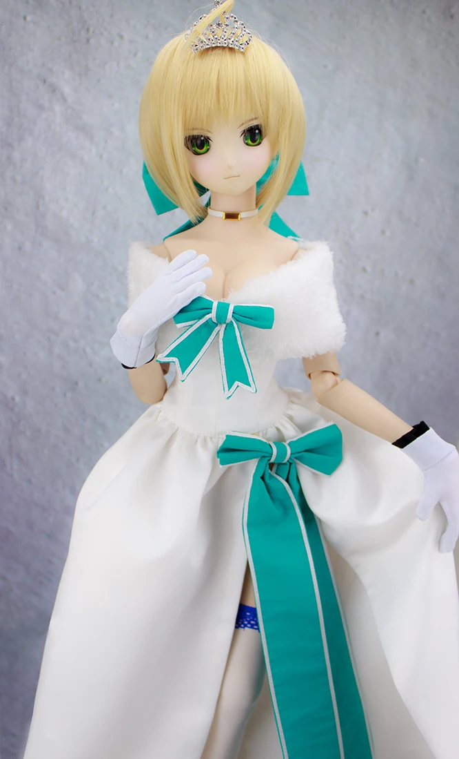 Принимаем заказ COS FGO Saber косплей костюм белое платье Altria Pendragon для 1/3 BJD 9 шт SD DD DDL кукольная одежда