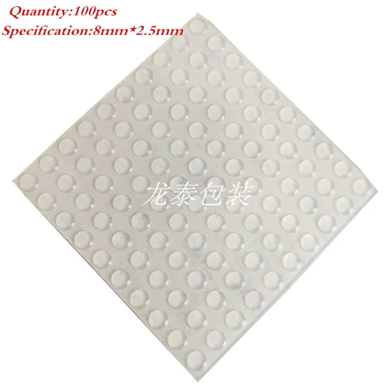 

50/64/80/100PCS Self-adhesive Damper Furniture Door Stopper Durable Collision Cushion Prevent Noisy Bumper Silicone Pads