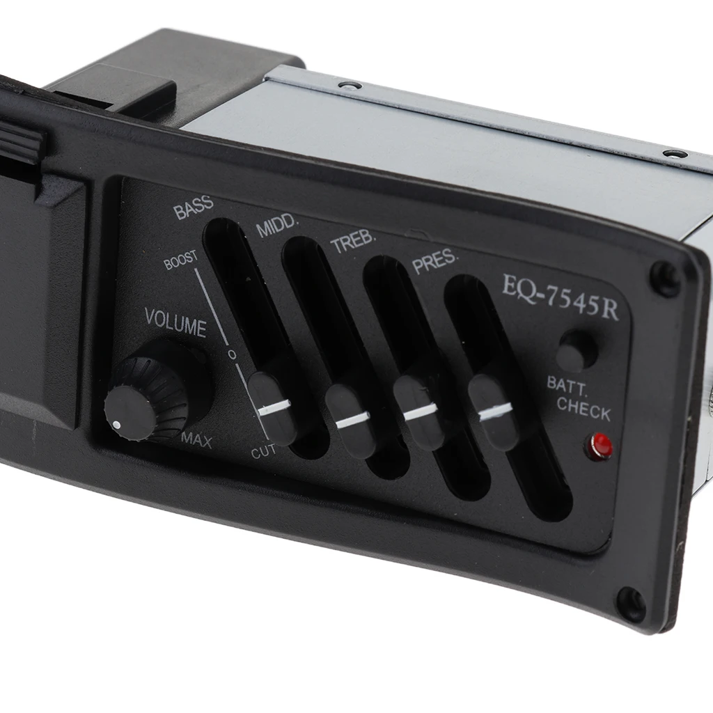 Guitar 5 Band EQ Equalizer Preamp Piezo Pickup Tuner with LCD Display Musical Instrument Parts