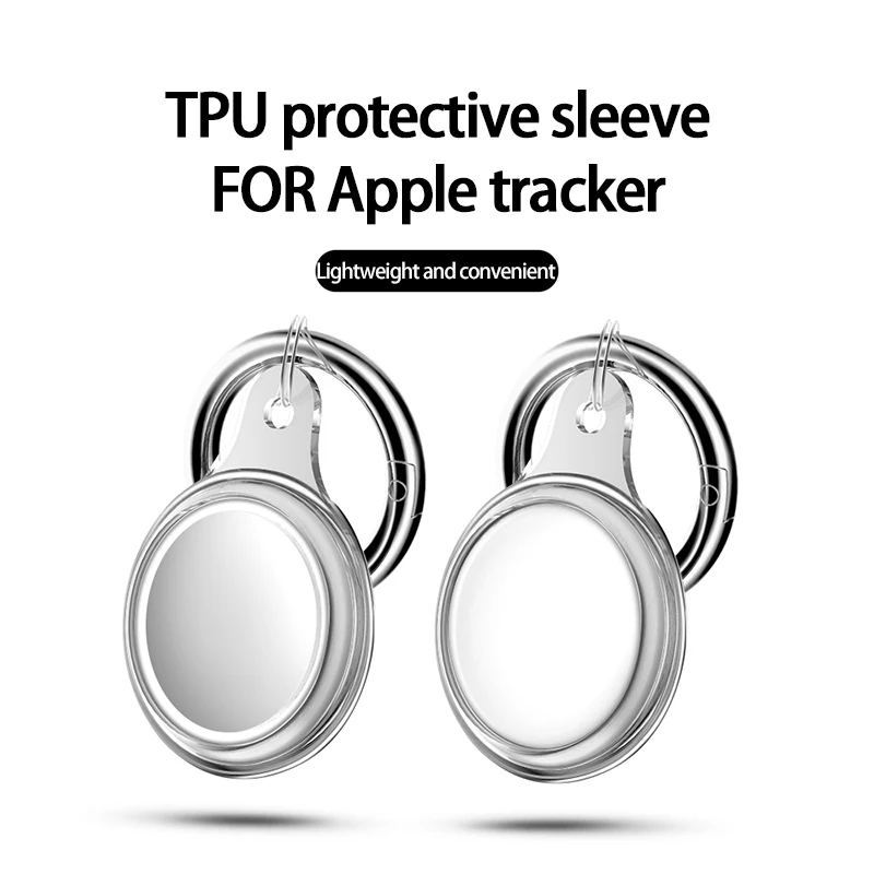 Protective Case Suitable For Airtags Locator Glacier Transparent GPS Sleeve Keychain Pendant Protect | Электроника