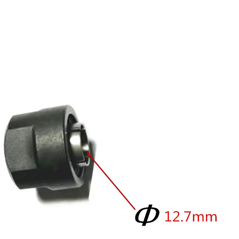 Цанга 1/" 1/4" 3/" 6 мм 8 мм 10 мм 12,7 мм 12 мм для BOSCH GOF1200A GOF1200 GOF1300CE GOF1300ACE GOF2000CE GOF1400CE GOF1600CE - Цвет: 12.7mm 1pcs