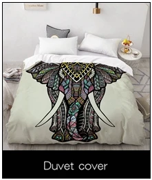 3D пододеяльник, одеяло/одеяло случае королева/король, постельное белье со слоном на заказ размер/220x240/200x200, Прямая