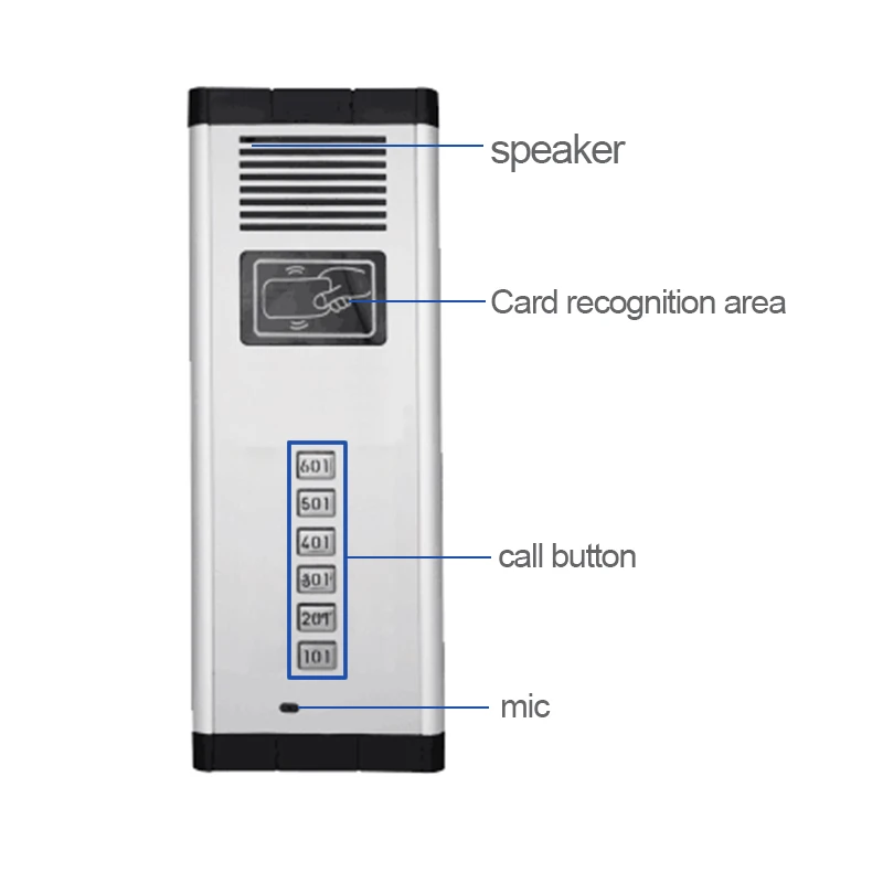 Vigtech Audio Building Intercom System Phone Handset With 2-wire For Apartment No-Visual Device Multi Button wireless intercom doorbell