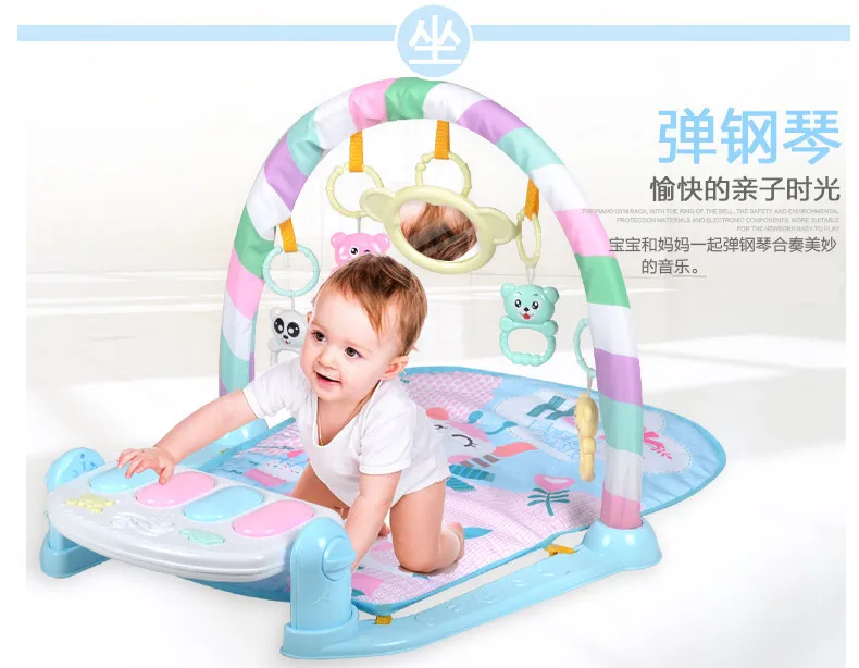 Baby Toys Kick And Play Piano Gym Mat Maker Baby Music Game Blanket Crawl Pad Toy