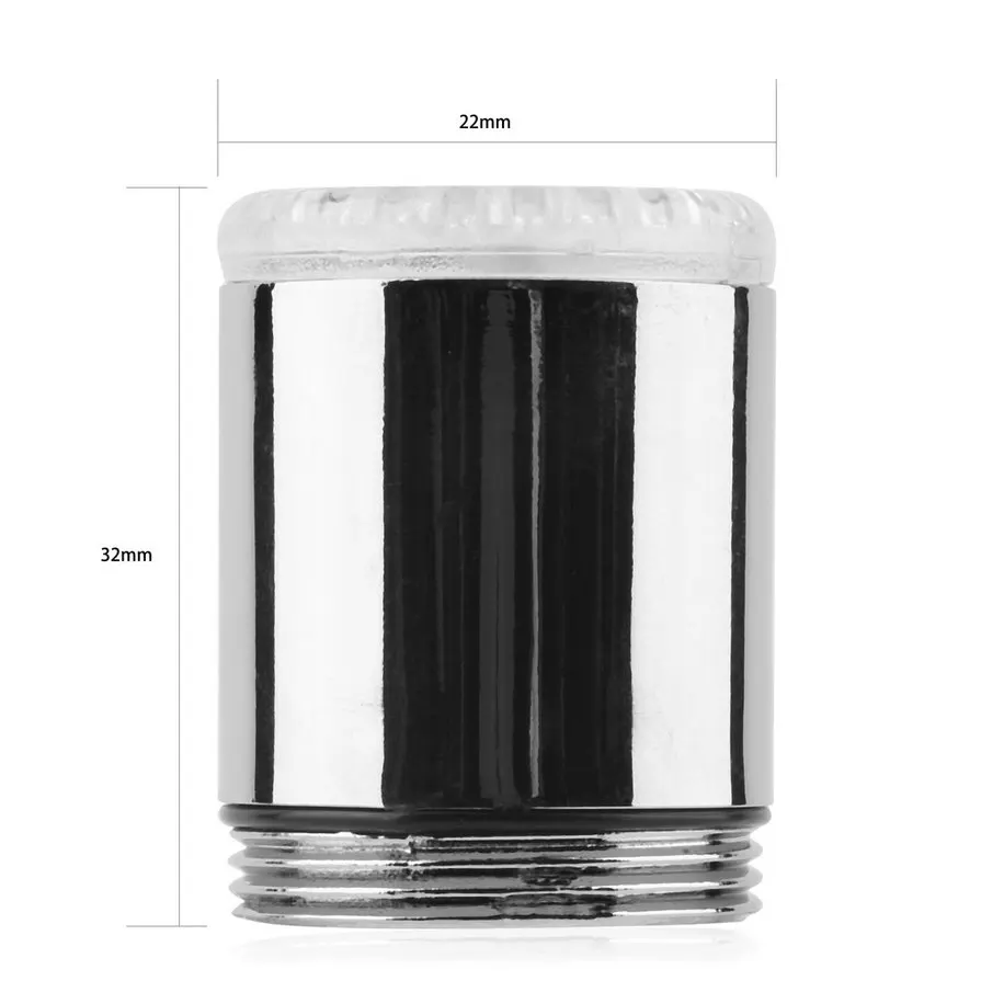 Light Change Faucet Shower Water Tap Temperature Sensor No Battery Water Faucet Glow Shower Left Screw Dropshipping
