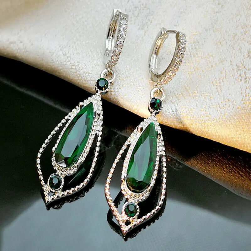 Waliicorners Green Cubic Zirconia Drop Earrings for Women Party Elegant Ear Accessories Anniversary 7 H4a2bc1c8e4be4f63b918444ca9f9cf3dp
