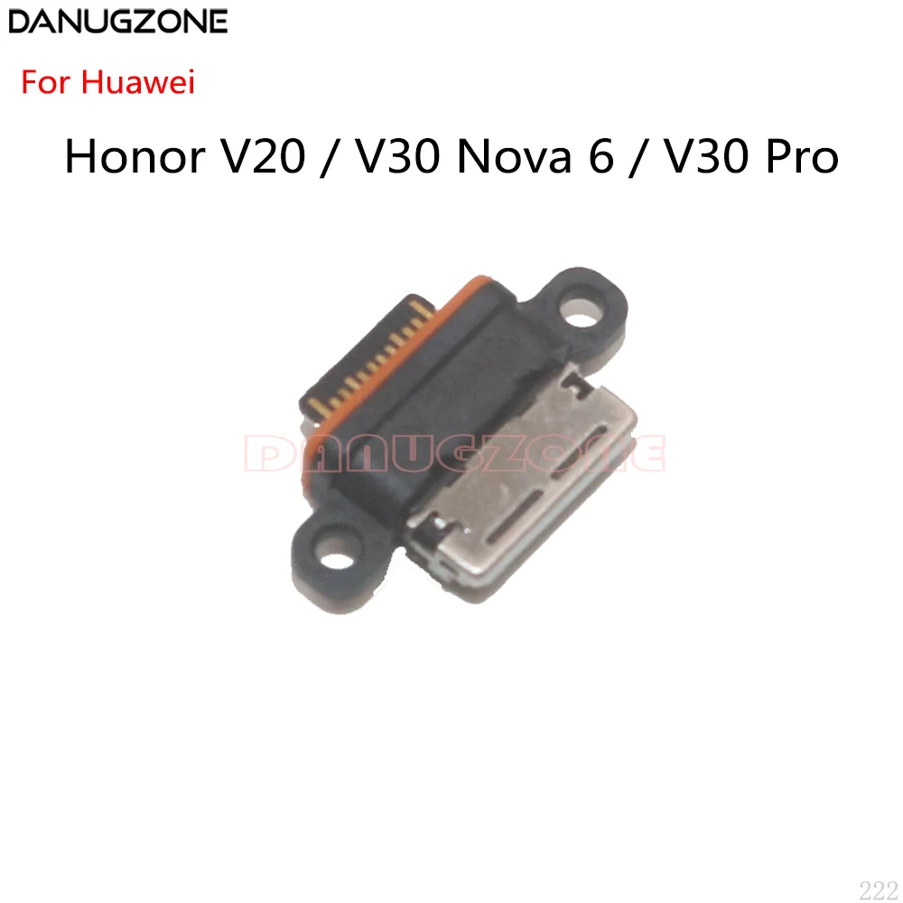

100PCS/Lot For Huawei Honor V20 V30 Nova 6 / V30 Pro USB Charging Dock Charge Socket Port Jack Connector