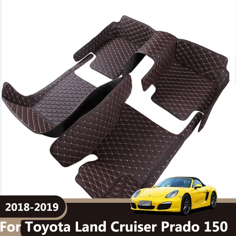 Автомобильные коврики для Toyota Land Cruiser Prado 150 2018 2019 5 сидений на заказ аксессуары