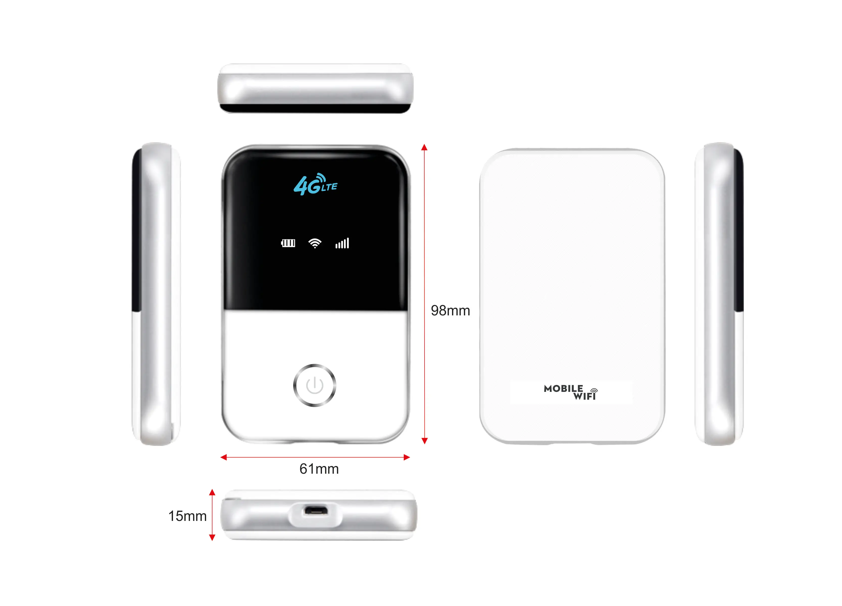Mini Roteador Wi-fi 4g Lte Desbloqueado Hotspot Móvel - Imagem 4