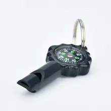

2 IN 1 Whistle Compass Keychain Portable EDC Outdoor Camping Survival Tools Emergency Save Supplies