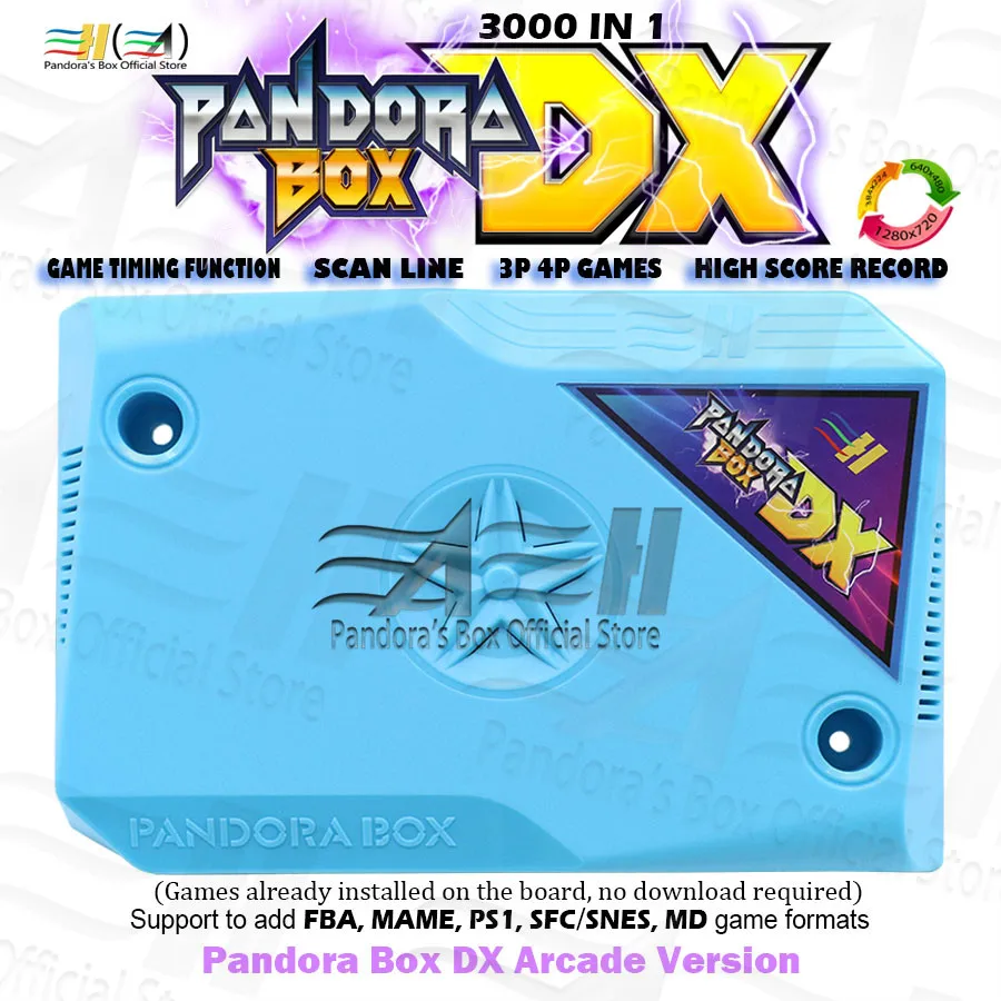 2021 Pandora Box DX 3000 in 1 arcade jamma board vga cga HDMI-compatible crt can add FBA MAME PS1 SFC SNES FC MD game 3d tekken