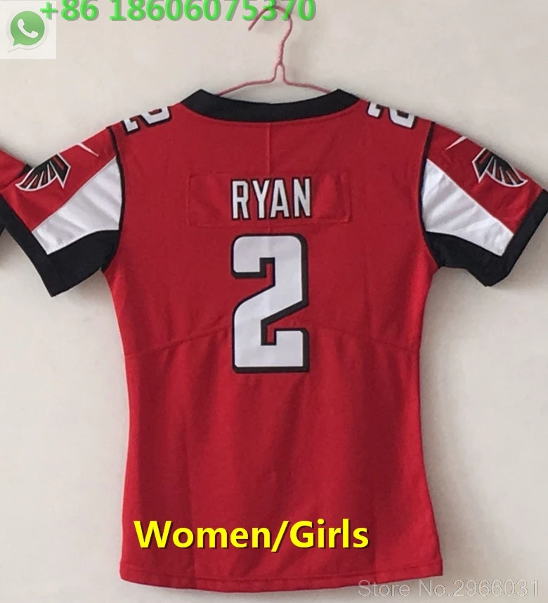 for women A+++ качественная женская майка 2 Matt Ryan 11 Julio Jones 24 devonta freeman - Цвет: for women