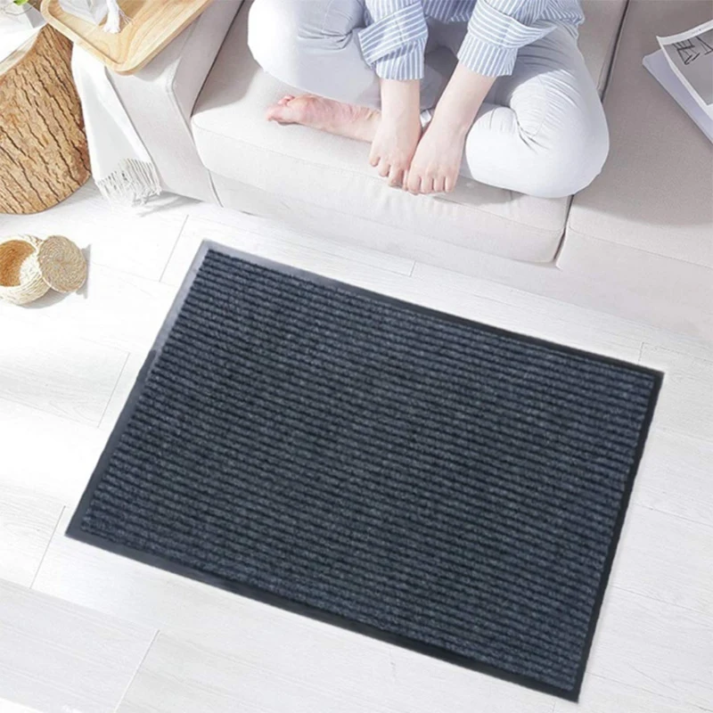 2-Pack полосатый дверной напольный коврик-Крытый Открытый коврик Entryway Добро пожаловать коврики, Крытый Открытый входной коврик коврики для обуви Скребок D