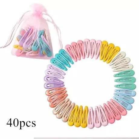 Light Color 40pcs 10/20 Вт, 30 Вт, для выведения токсинов, 40 шт = 1 комплект мода висячие серьги Заколки для волос разноцветный яркие заколки для волос аксессуары для волос для девочки симпатичная заколка для волос Головные уборы с мешок пряжи - Цвет: Light Color 40pcs