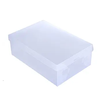 

1pcs Transparent Shoes Storage Box Foldable Plastic Shoe Storage Case Holder Shoebox Dust-proof Shoes Organizer Boxe