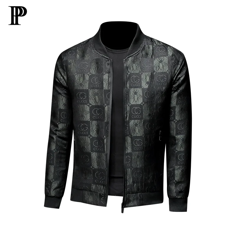 

2020 New Luxury Men's jacket Slim embroidery Jacket men coat
