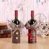 New Year Santa Claus Wine Bottle Cover Xmas Navidad 2021 Noel Christmas Decorations for Home Table Decoration Kerst Decoratie 1